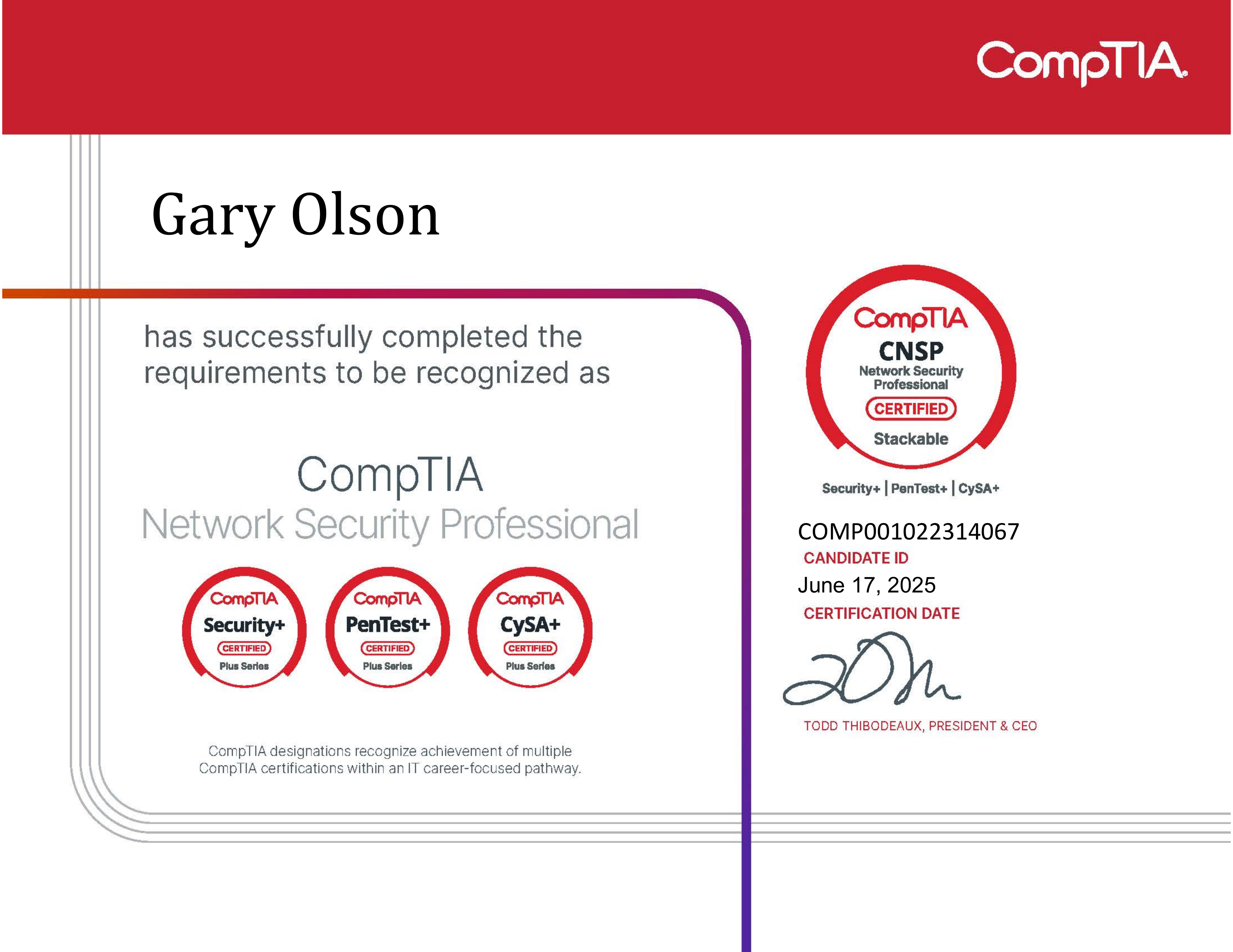 CompTIA CNSP